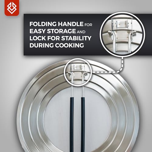 Silver 14-Inch Dishwasher Safe Splatter Screen Guard for Frying Pan - Grease & Oil Shield