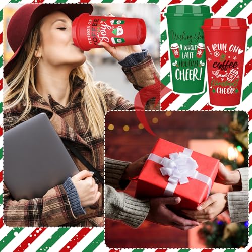 Pickmesh Classic 24-Pair Christmas Sock Gift Set with Holiday Coffee Cups