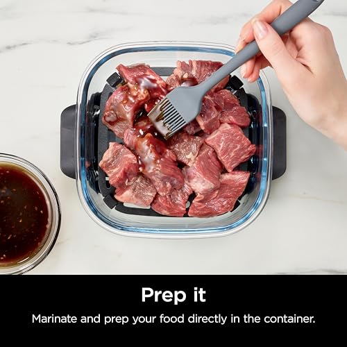 Ninja 6-Cup CleanCrisp Glass Food Storage Container with Leak-Proof Lid - Variation of THIS Listing