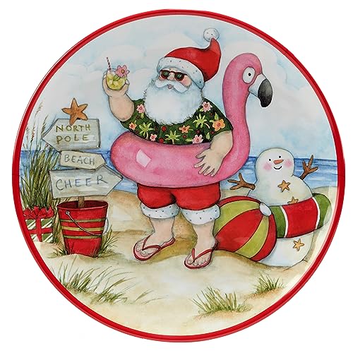 Certified International Santa's Wish Melamine 2-Piece Platter Set