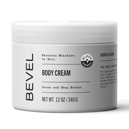 Bevel Body Cream - Luxury Men's Lotion with Cocoa & Shea Butter | Hypoallergenic, 12 oz