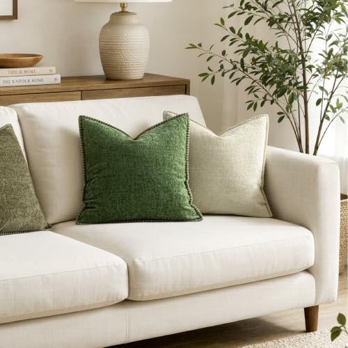 MIULEE Christmas Decorative Euro Sham Pillow Covers 26x26 Inch Forest
