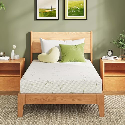Twin Green Tea Memory Foam Mattress - 5 Inch Medium Firm Support