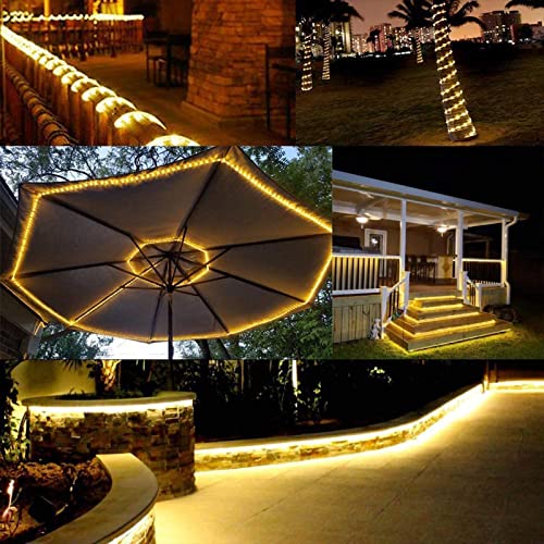 150ft LED Rope Lights Outdoor, 1080 Connectable and Flexible Tube