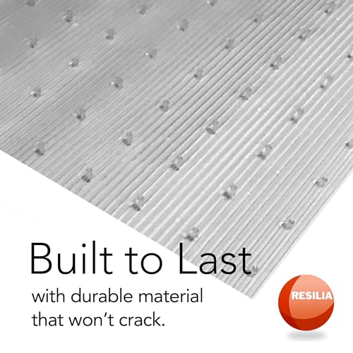 Resilia 2'3" x 25' Low-Pile Carpet Runner Non Slip Vinyl Floor Protector - Washable, Made in USA