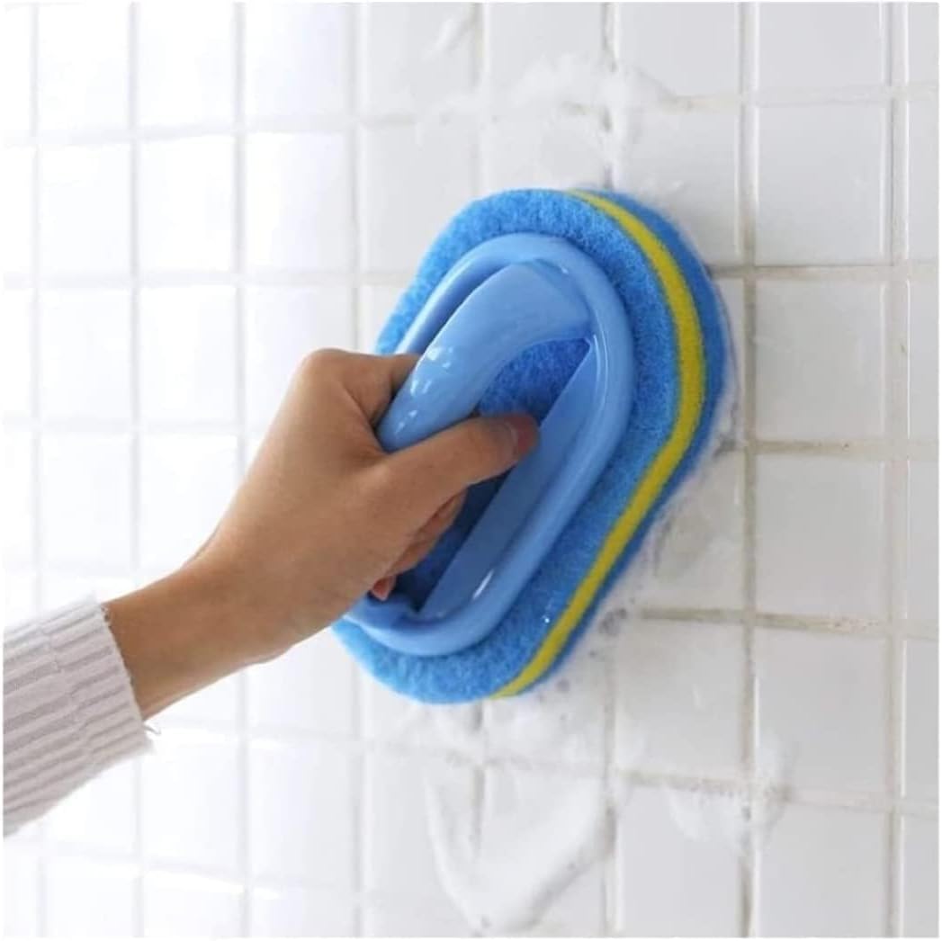 KOKSI 2-Piece Cleaning Brush Set - Ergonomic Bathroom & Kitchen Scrubbing Tool | All-Purpose Sponge
