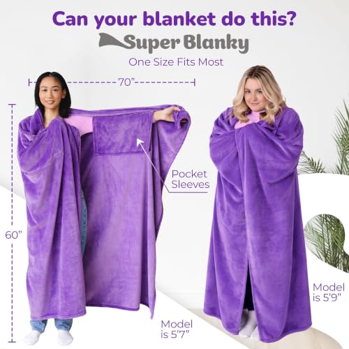 Purple Dream Wearable Blanket for Women & Men - Dorm Room Gift