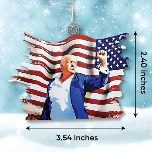 COMASOL Trump Christmas Ornament 2026 - Donald Trump Holiday Tree Decoration