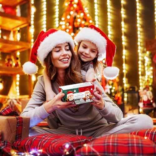 Set of 2 Scented Candles, Soy Wax Aromatherapy Candles 4.4 OZ Travel Portable Tin Candles, Gift Basket for Christmas Thanksgiving and New Year