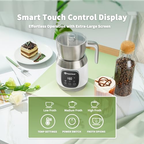 Maestri House DualFro 600 Milk Frother & Steamer White 21oz/600mL
