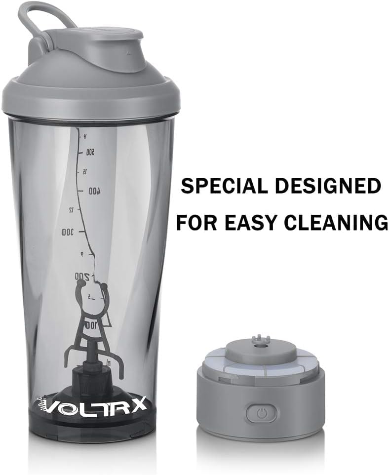 VOLTRX Premium Electric Protein Shaker Bottle - BPA-Free Tritan | 24 oz USB-C Rechargeable Mixer Cup