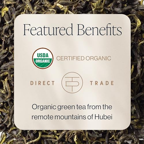 Jasmine Green Tea Loose Leaf 16oz - Organic Chinese Green Tea with Jasmine Scent - Caffeinated