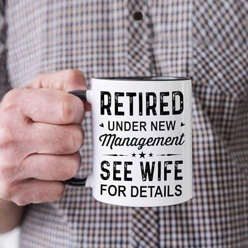 Hyturtle Retired 1 Mug - Funny Retirement Gift for Husband, See Wife For Details 11oz
