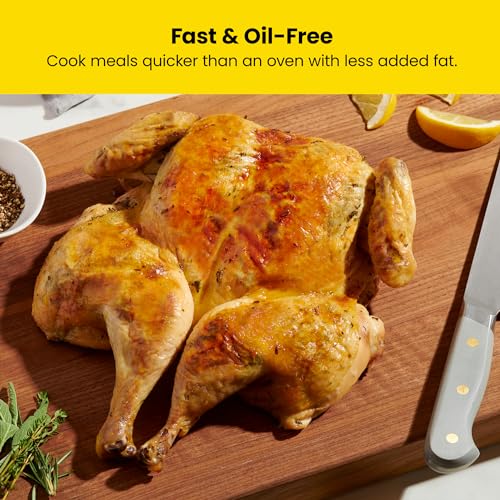 Chefman 8 Qt Air Fryer with Viewing Window & Digital Control - Stainless Steel
