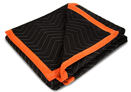 Heavy Duty Padded Moving Blankets - 72x40 Inches, 6-Pack
