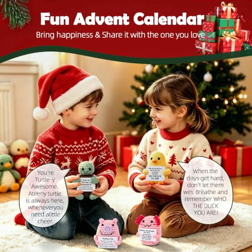 Crochet Animal Advent Calendar 2026 - 24 Days Christmas Countdown Gift Set