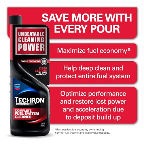 Chevron 67740-CASE Techron Concentrate Plus Fuel System Cleaner - 12 oz. (Pack of 6)