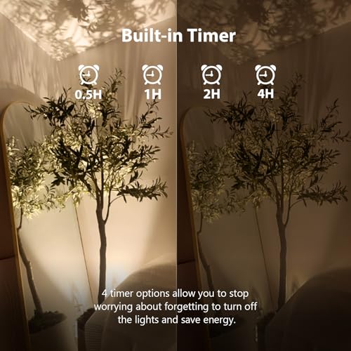 Brightown 2 Pack Uplights Indoor Floor Can Lights with Remote and