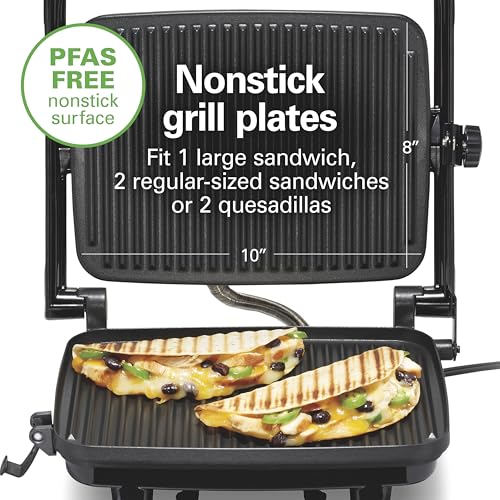 Chrome Finish 8x10 Inch Nonstick Panini Press & Sandwich Maker