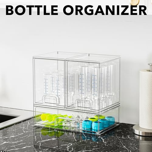 SpaceAid Bottle Storage Organizer Baby - Acrylic Bottles Station