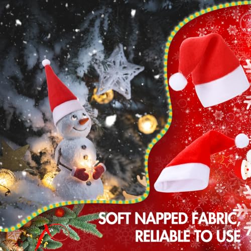 Zubebe 150 Pcs Mini Santa Hats for Crafts, Christmas Party Decorations - Variation 1