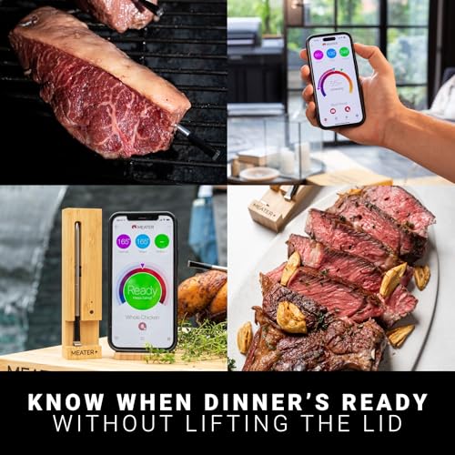 MEATER Plus Wireless Bluetooth Meat Thermometer Honey - Grill & Oven Use