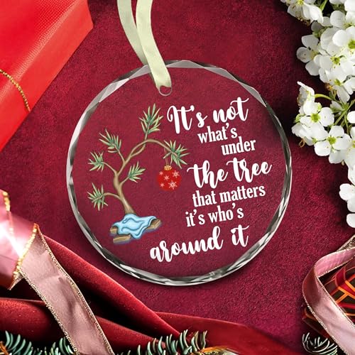 Its Not What's Under The Tree Glass Ornament – Christmas Gift for Family & Friends