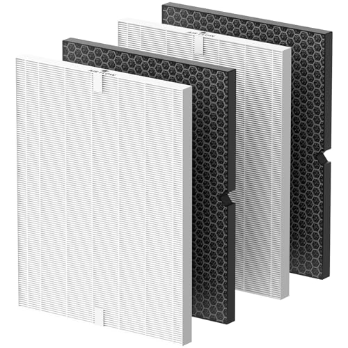 Smilyan 2-Pack HEPA & Carbon Filter Replacement for Winix 5500-2 & AM80 Air Purifiers, Model 116130