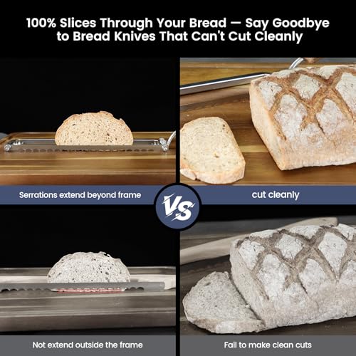 SYOKAMI 2026 Bow-Design Bread Knife for Homemade Bread, Right-Handed