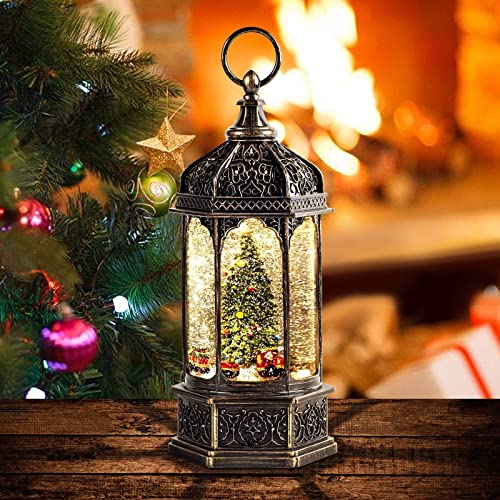 Large Snow Globes,Christmas Globes Lantern, Train Battery-Powered