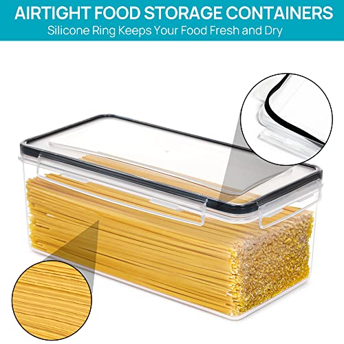 Vtopmart 8-Pack Pasta Storage Containers 3.2L Airtight Canisters for Dry Food
