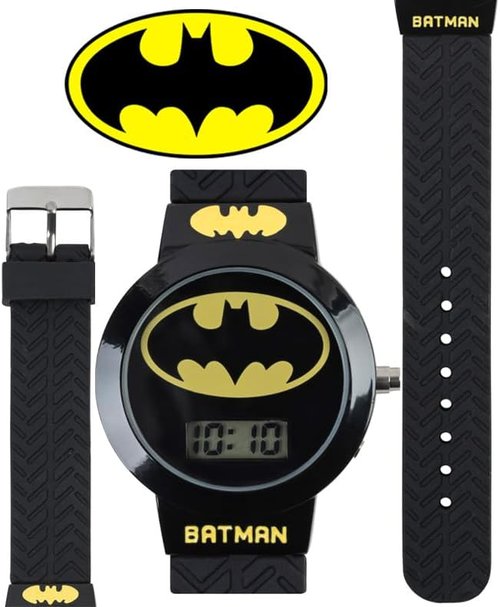 Accutime Kids Batman Digital Quartz Watch - Fun Design for Boys, Girls & Adults | All Ages
