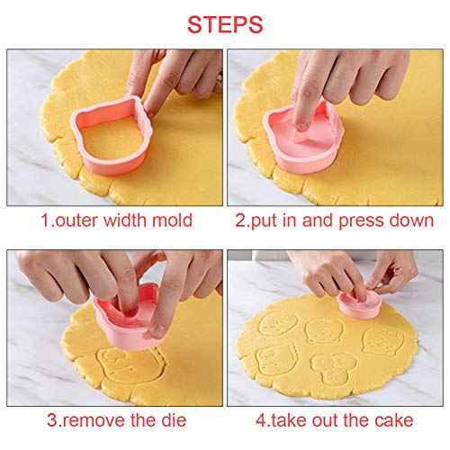 Cookie Cutter Set£¬6pcs Kids Cake Decoration 3D Mini Cartoon Animal Baking Tool Cookie Cutter Set