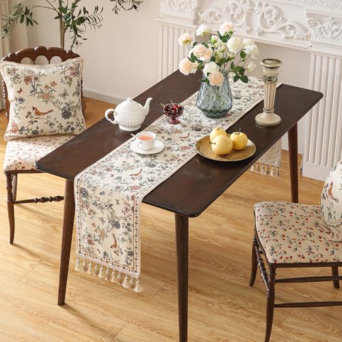 Designer French Extra Long Printed Table Runner 118x12 Cornucopia – ISAENNE