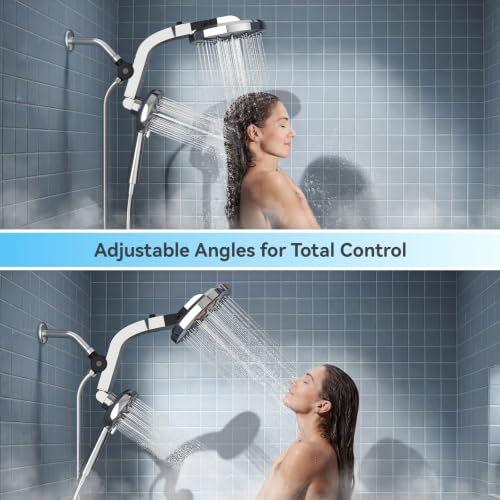 High Pressure Magnetic Shower Head with Handheld Combo - Chrome
