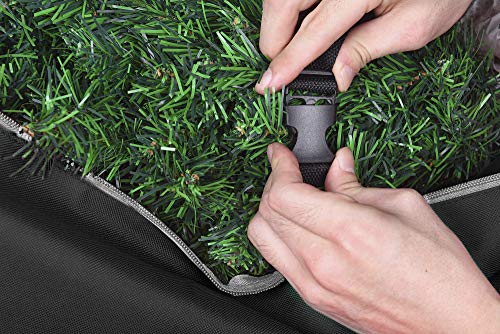 ProPik Black Christmas Tree Storage Bag Fits Up to 9 Ft. Holiday Organizer with Wheels