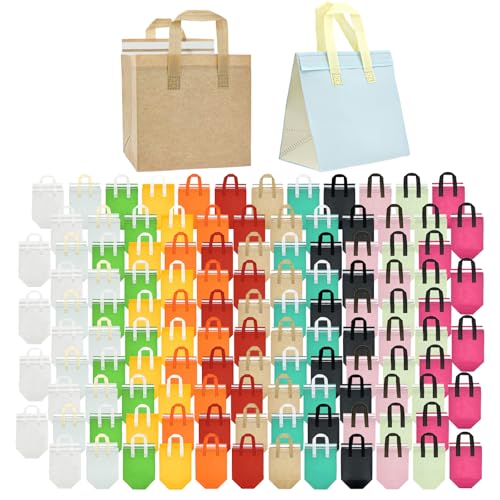 Insulated Take Out Bags Bulk 120 Pack - Hot Cold Food Delivery Cooler Bags