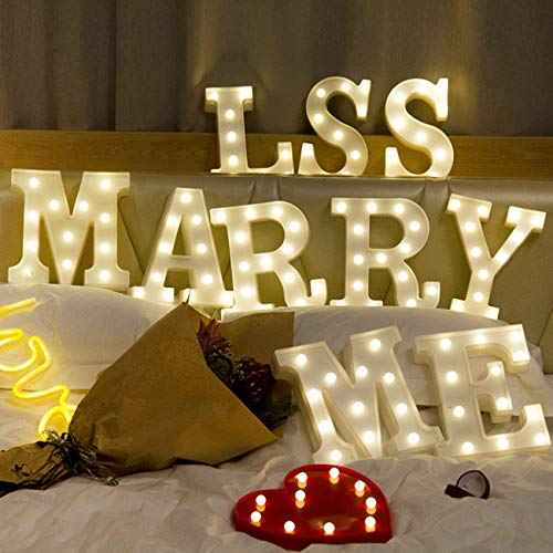 Sunnyglade Decorative LED Letter Lights Sign£¬Light Up Marquee Letters for Wall Wedding Birthday Party Christmas Home Bar Decoration(1)
