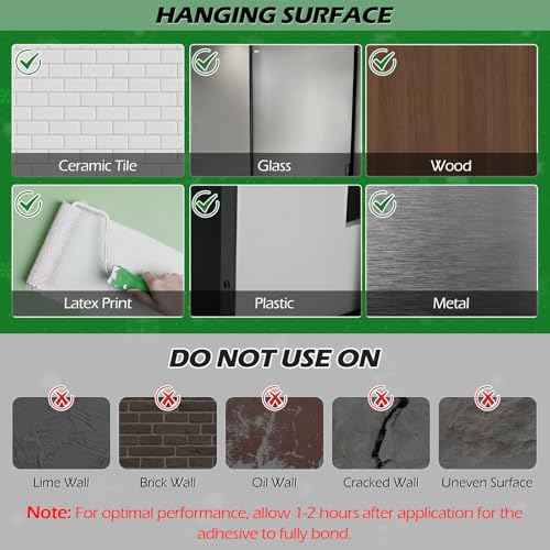 12 PCS Christmas Garland Hangers with Locking Buckle, Reindeer Design Adhesive Hooks for Stair Railing Fireplace Mantle Door, Reusable Silicone Stocking & Ornament Holders, Green (Deer, 12)