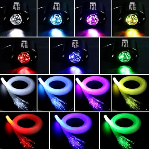 Mini Fiber Optic Starry Sky Kit 500pcs 0.03in 9.8ft Twinkle Light for Car Home with APP & Remote