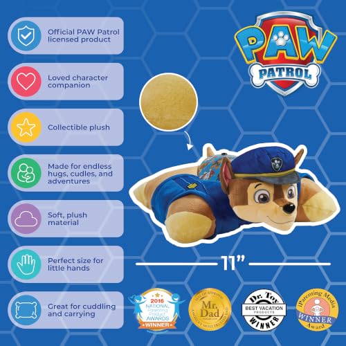 Pillow Pets Paw Patrol Chase Night Light Plush Toy - 11 Inch