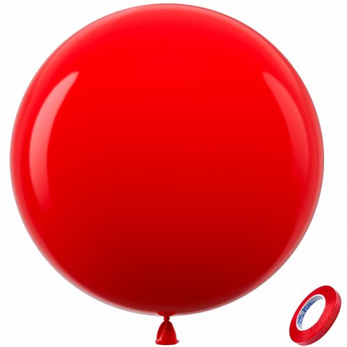 Bezente Red Giant Balloons 36 Inch - 8 Pack Jumbo Red Balloon Large Round Latex Balloon for Photo Shoot Wedding Anniversary Birthday Christmas New Year Party Decorations