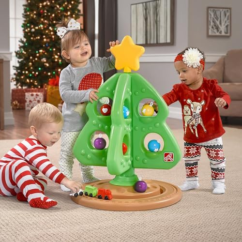 Step2 My First Christmas Tree for Kids, Interactive Train Ornament Set – Opaque Ornaments