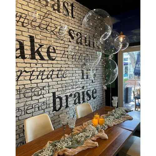 24Pcs Bobo Balloons, Different Size Clear Balloons Set for Stuffing Bubble Transparente for Baby Showers Valentines Christmas Wedding Birthday Prom Party Decoration(8/11/12/13/16/18/20 Inch)