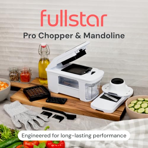 White Fullstar Pro XL Vegetable Chopper & Mandoline Slicer 4-in-1 Kitchen Tool