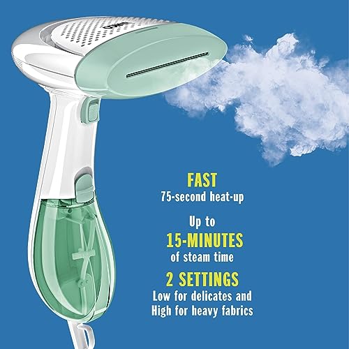 White / Mint Green Handheld Garment Steamer 1200W Portable Clothes Steamer