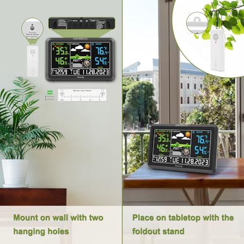DreamSky Weather Station Indoor Outdoor Thermometer Wireless, Atomic