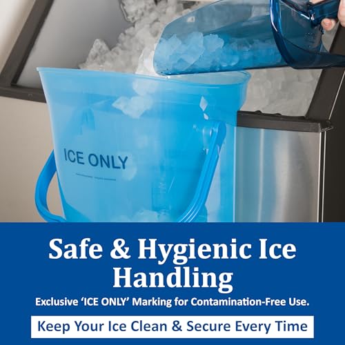 6-Gallon Ice Bucket with Dual-Grip Handles - Light Duty Blue