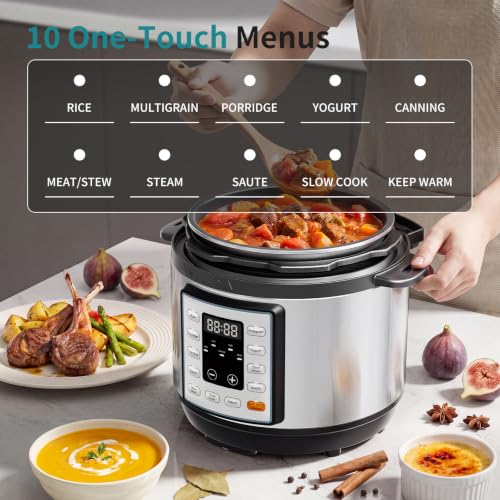 OLIXIS 10-In-1 Electric Pressure Cooker, 3 Quart Multi Cooker for
