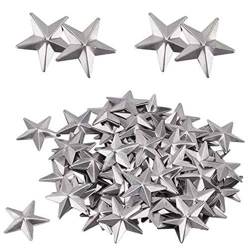 GORGECRAFT 100 Mini Metal Barn Star - Vintage & Rustic Three Dimensional Christmas Star for Hanging, Wall, & Holiday Wreath Decor